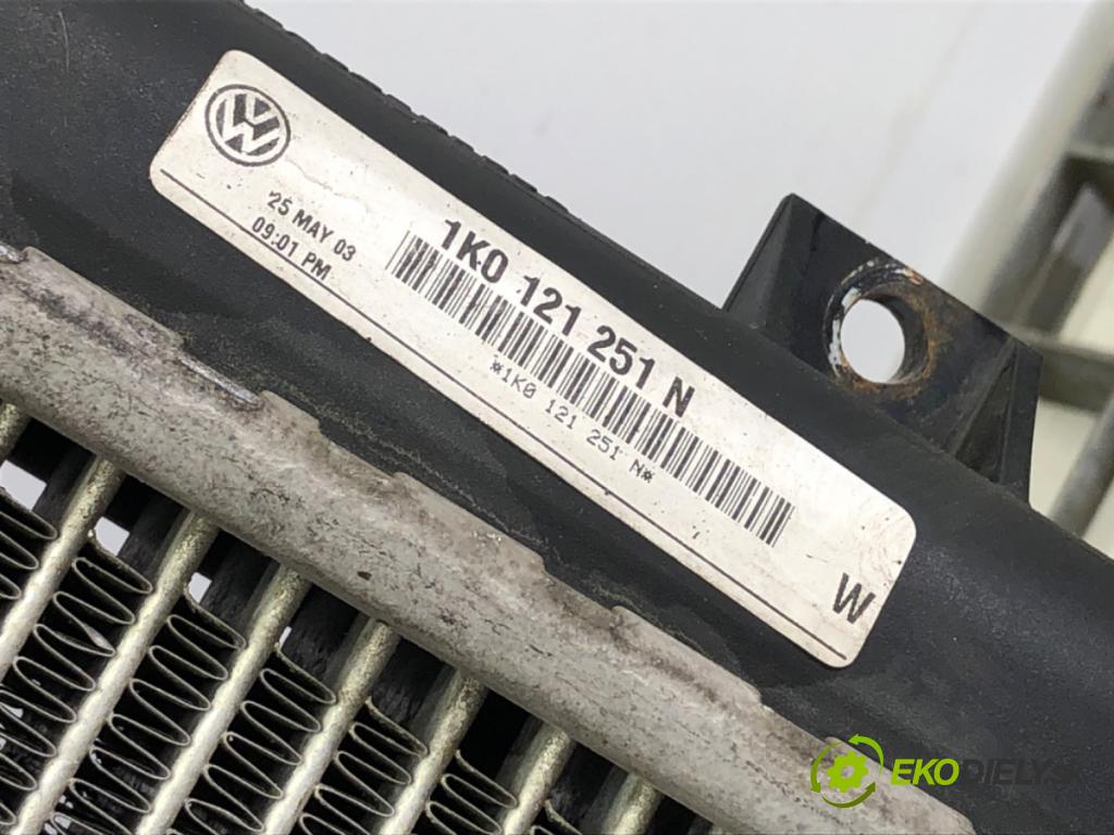 AUDI A3 8P liftback 2003 103 kW 2.0 TDI 1968 chladič vody 1K0121251N (Vodní chladič)