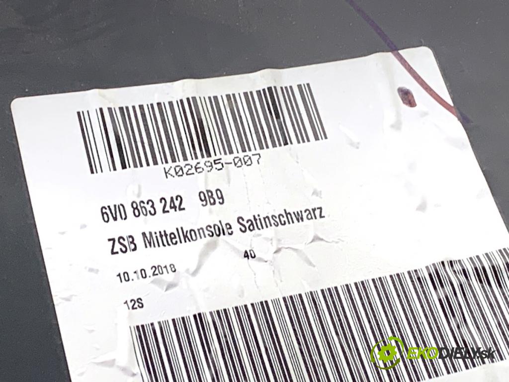 SKODA FABIA III Kombi 2018 55 kW 1.0 999 Tunel stredový 6V0863243 (Stredový tunel)