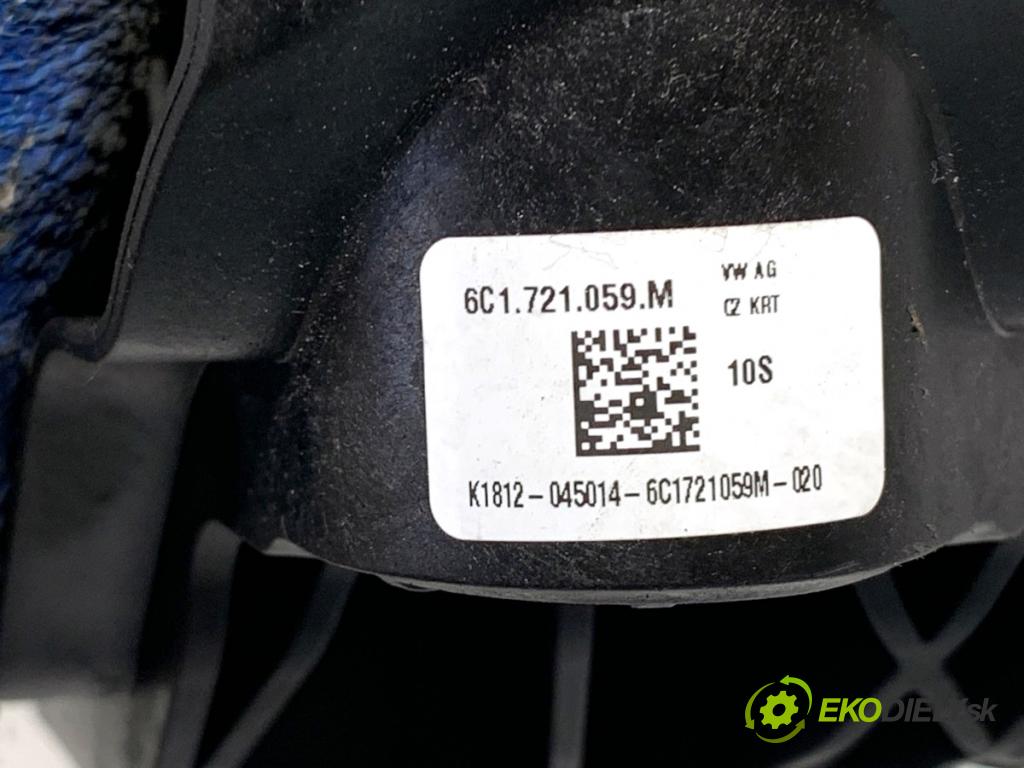 SKODA FABIA III Kombi 2018 55 kW 1.0 999 PEDÁL: manuálne 6C1721059M (Potenciometer plynového pedálu)