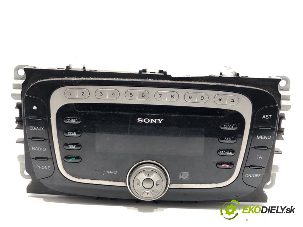 FORD MONDEO MK4 liftback 2007 92 kW 1.8 TDCi 1753 RADIO 7S7T-18C939-AE (Audio zariadenie)