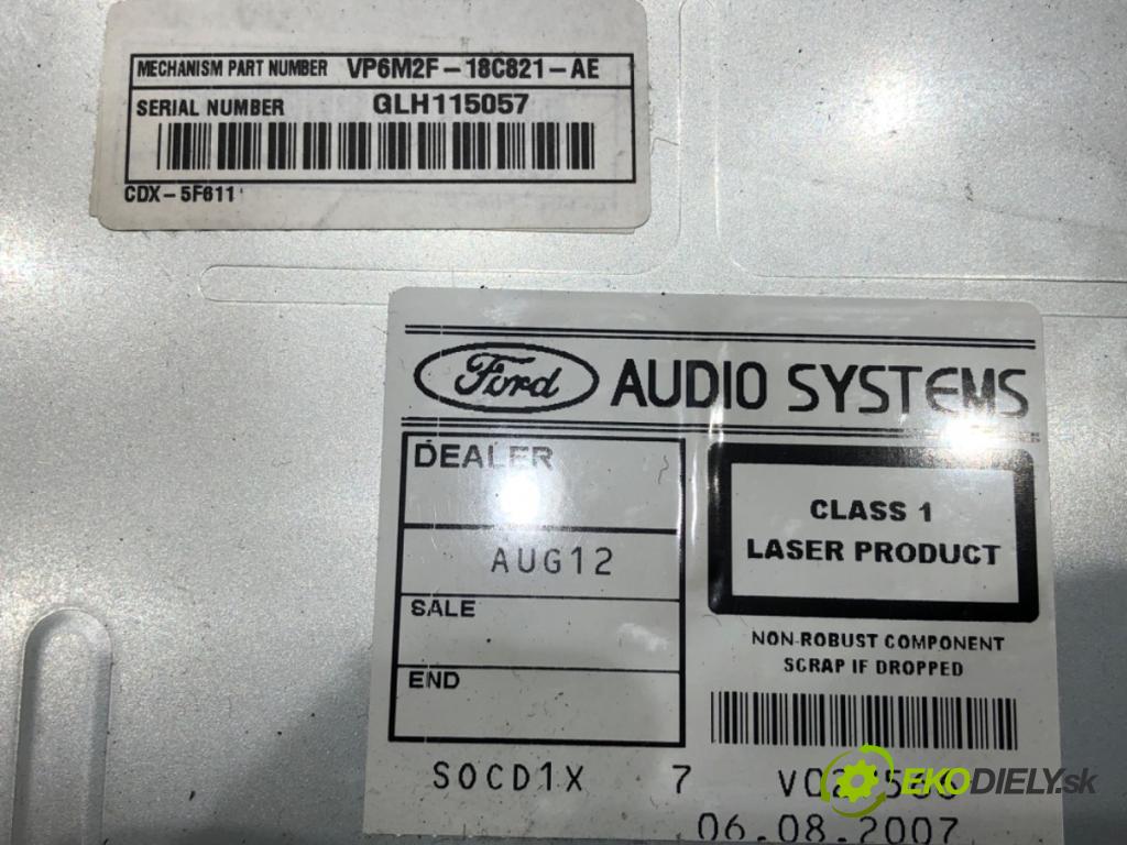 FORD MONDEO MK4 liftback 2007 92 kW 1.8 TDCi 1753 RADIO 7S7T-18C939-AE (Audio zariadenie)