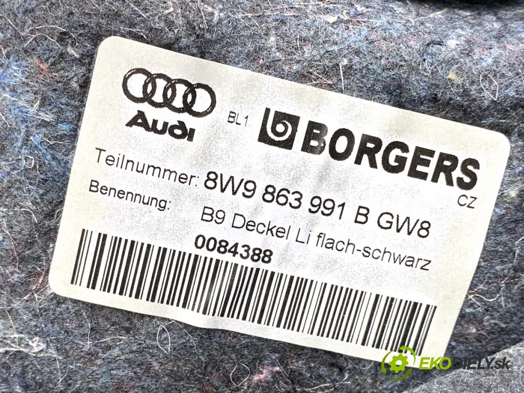 AUDI A4 B9 Kombi 2016 110 kW 2.0 TDI 1968 ča kufra levý 8W9863879B