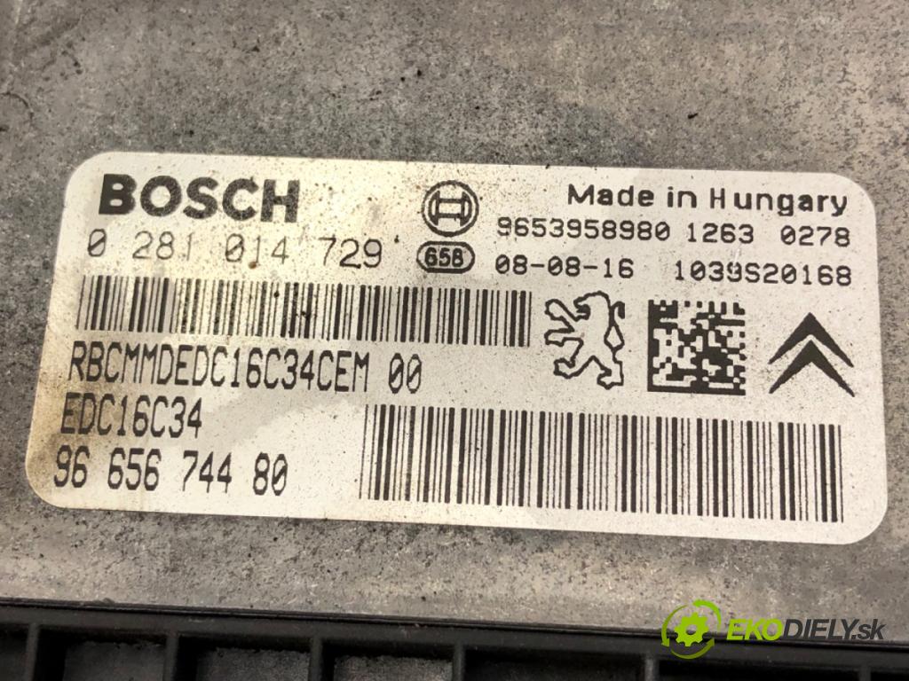CITROEN C4 PICASSO I nadwozie wielkoprzestrzenne (MPV) 2008 80 kW 1.6 HDi 1560 řídící jednotka motora 9653958980 (Řídicí jednotka)