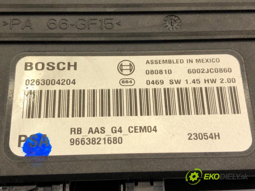 CITROEN C4 PICASSO I nadwozie wielkoprzestrzenne (MPV) 2008 80 kW 1.6 HDi 1560 Modul PDC 9663821680 (Riadiaca jednotka ostatné)