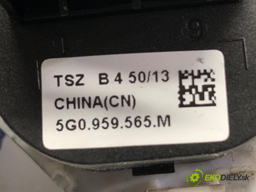 VW GOLF VII liftback 2014 135 kW 2.0 GTD 1968 Prepínač nastavenia spätných zrkadiel 5G0959565M (Prepínacie páčky pod volantom)