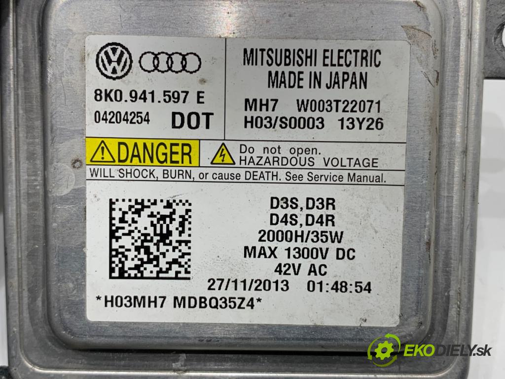 VW GOLF VII liftback 2014 135 kW 2.0 GTD 1968 Menič XENON 8K0941597E (Riadiaca jednotka xenónu)