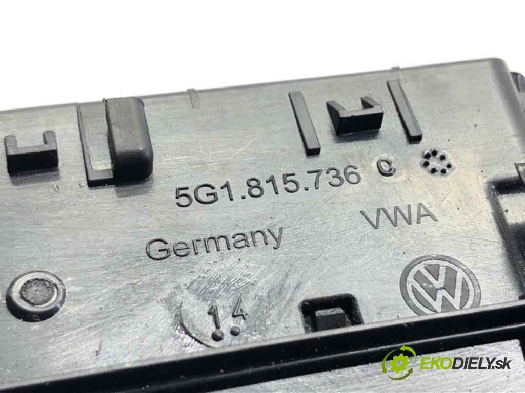 VW GOLF VII liftback 2014 135 kW 2.0 GTD 1968 mří topení přední část 5G1815736C
