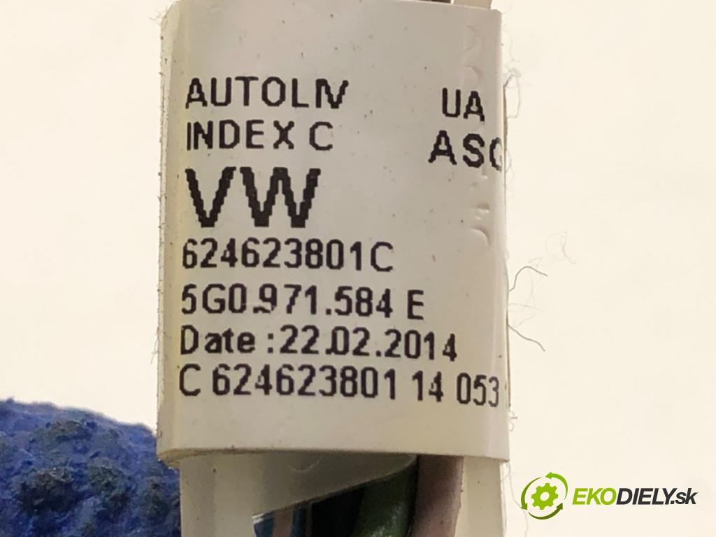 VW GOLF VII liftback 2014 135 kW 2.0 GTD 1968 káblovačka silenbloku airbag 5G0971584E