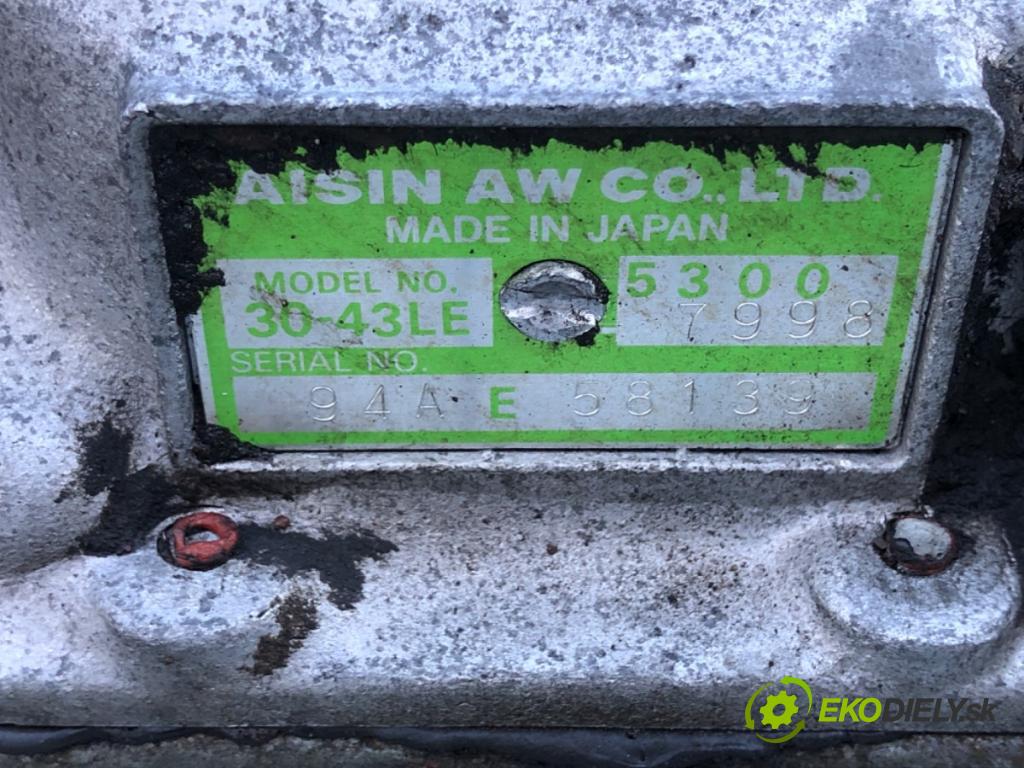 JEEP CHEROKEE XJ samochód terenowy zamknięty 1994 135 kW 4.0 i 3964 Prevodovka 30-43LE (Prevodovka)