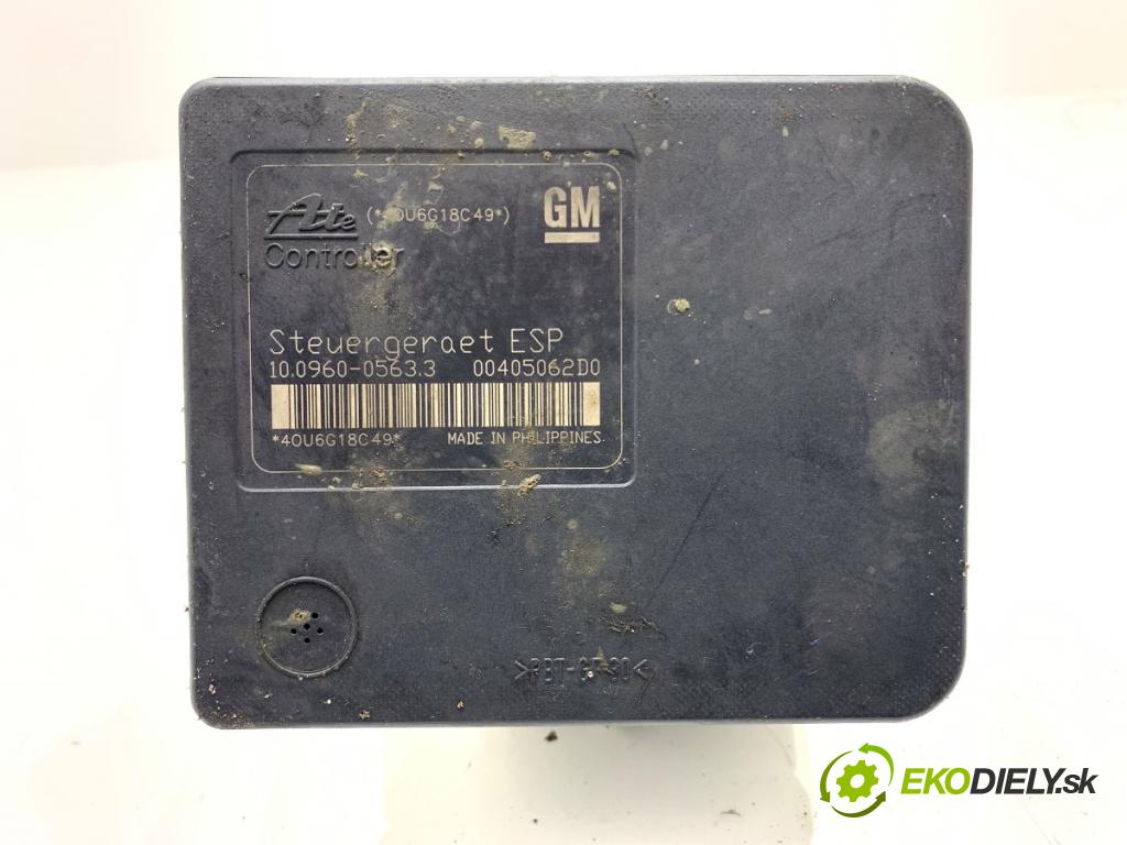 OPEL ZAFIRA B Nadwozie pełne/minivan 2006 88 kW 1.9 CDTI VAN (M75) 1910 Pumpa ABS 13246540 (Pumpa ABS)