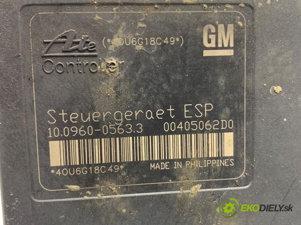 OPEL ZAFIRA B Nadwozie pełne/minivan 2006 88 kW 1.9 CDTI VAN (M75) 1910 Pumpa ABS 13246540 (Pumpa ABS)