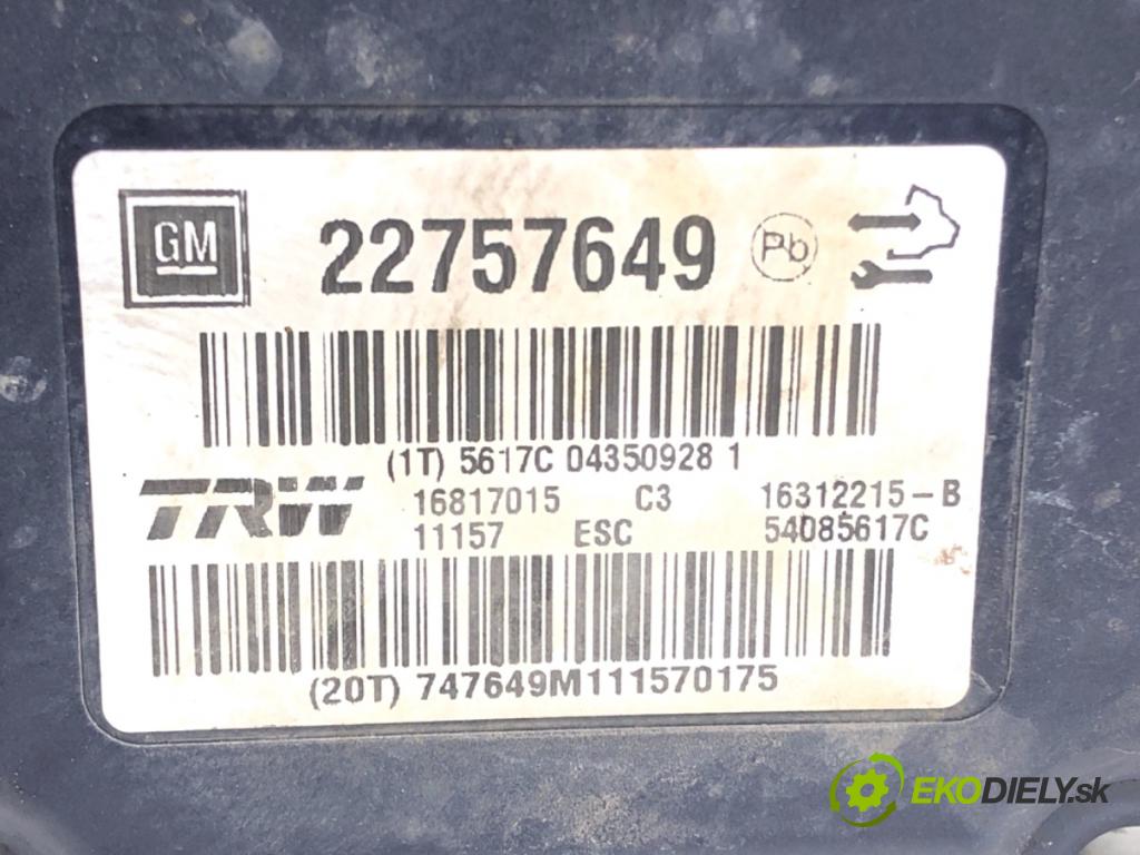 OPEL INSIGNIA A Kombi 2011 118 kW 2.0 CDTI 4x4 (35) 1956 Pumpa ABS 22757649 (Pumpa ABS)
