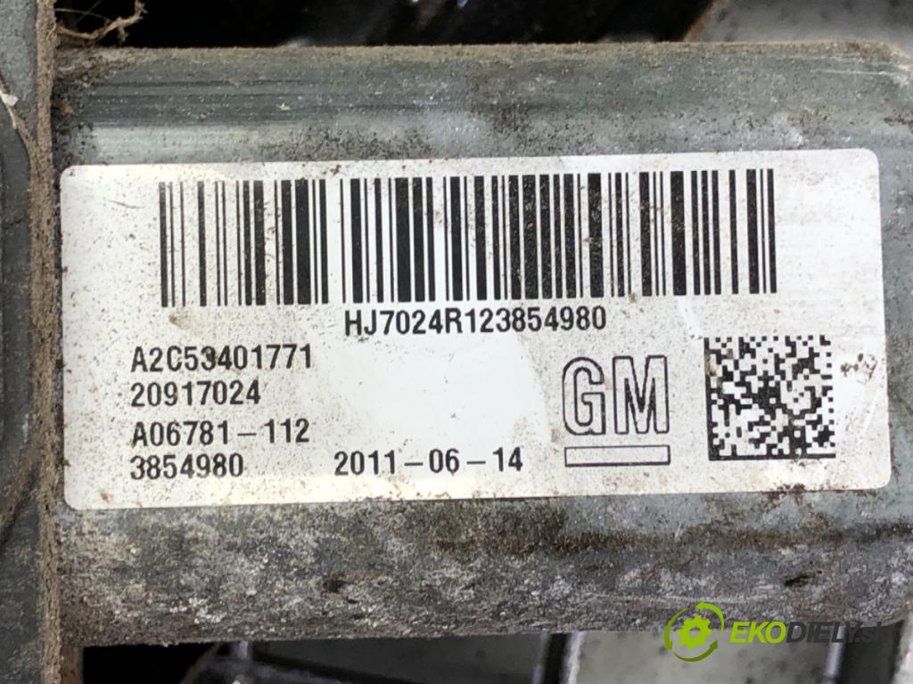 OPEL INSIGNIA A Kombi 2011 118 kW 2.0 CDTI 4x4 (35) 1956 Mechanizmus brzdy ručnej brzdy 20917024 (Ručná brzda)