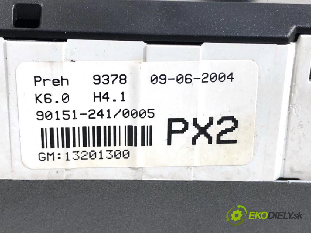 OPEL ASTRA H liftback 2004 66 kW 1.4 (L48) 1364 Panel ovládania kúrenia 13201300 (Prepínacie páčky pod volantom)