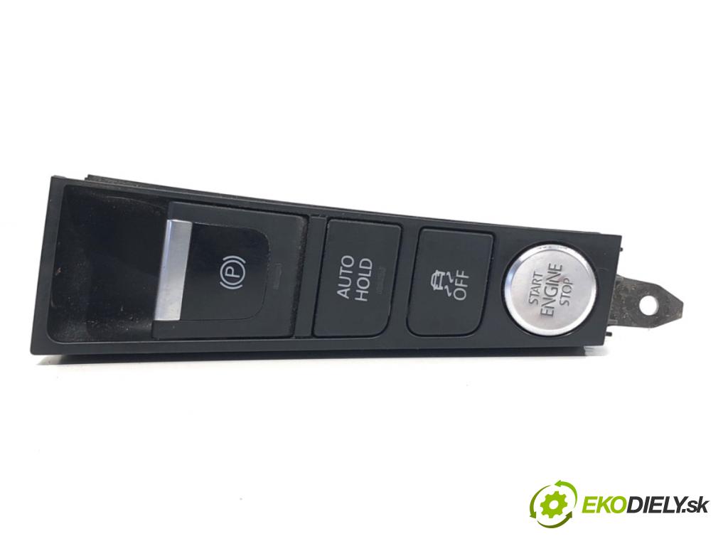 VW PASSAT B7 sedan 2014 103 kW 2.0 TDI 1968 Spínač brzdy ručnej brzdy 3AB927137D (Prepínacie páčky pod volantom)