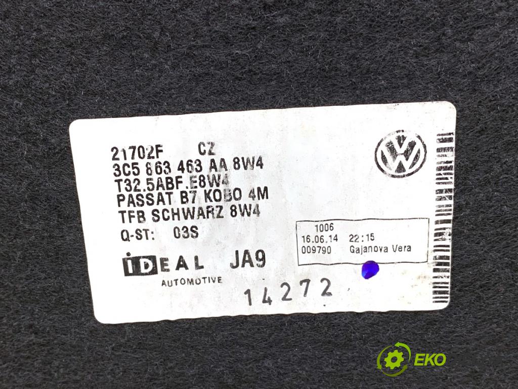 VW PASSAT B7 sedan 2014 103 kW 2.0 TDI 1968 KRYTINA: kufra 3C5863463AA