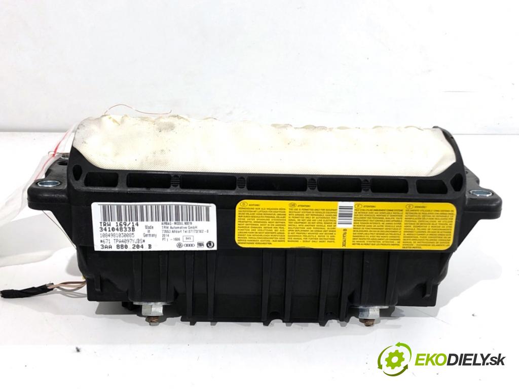 VW PASSAT B7 sedan 2014 103 kW 2.0 TDI 1968 AirBag spolujezdce 3AA880204B (Airbag)