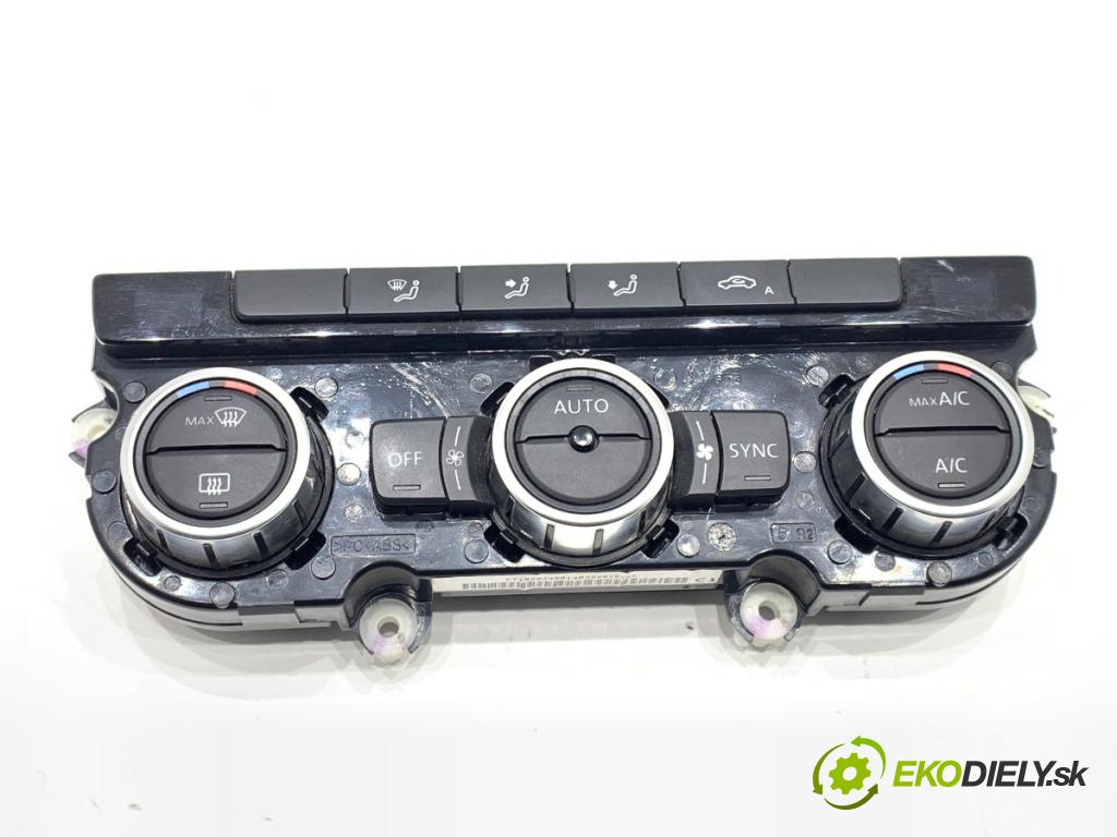VW PASSAT B7 sedan 2014 103 kW 2.0 TDI 1968 Panel ovládania kúrenia 3AA907044BP (Prepínacie páčky pod volantom)
