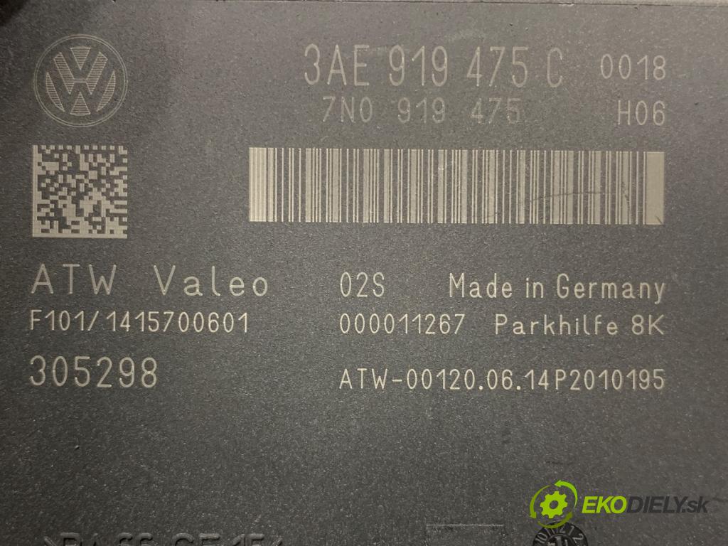 VW PASSAT B7 sedan 2014 103 kW 2.0 TDI 1968 Modul PDC 3AE919475C (Riadiaca jednotka ostatné)