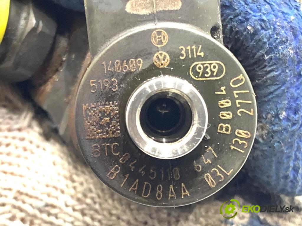 VW PASSAT B7 sedan 2014 103 kW 2.0 TDI 1968 vstrekovač 03L130277Q (Vstrekovač paliva)