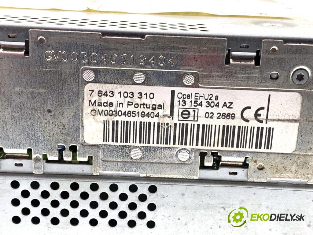 OPEL ASTRA H liftback 2005 77 kW 1.6 (L48) 1598 RADIO 13154304 (Audio zariadenie)