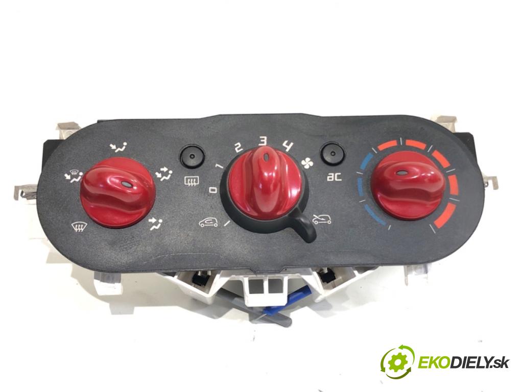 RENAULT TWINGO II liftback 2009 56 kW 1.2 16V (CN0K, CN0V) 1149 Panel ovládania kúrenia 0991283K (Prepínacie páčky pod volantom)