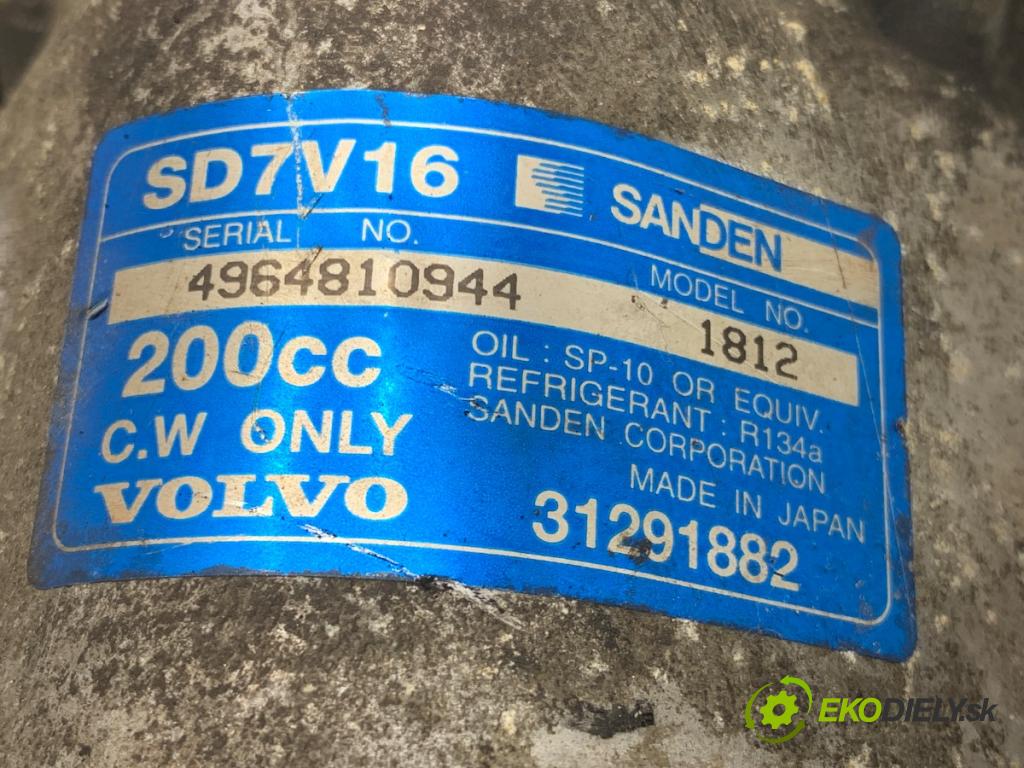 VOLVO V50 Kombi 2010 80 kW 1.6 D 1560 Kompresor klimatizácie 31291882 (Kompresor klimatizácie)