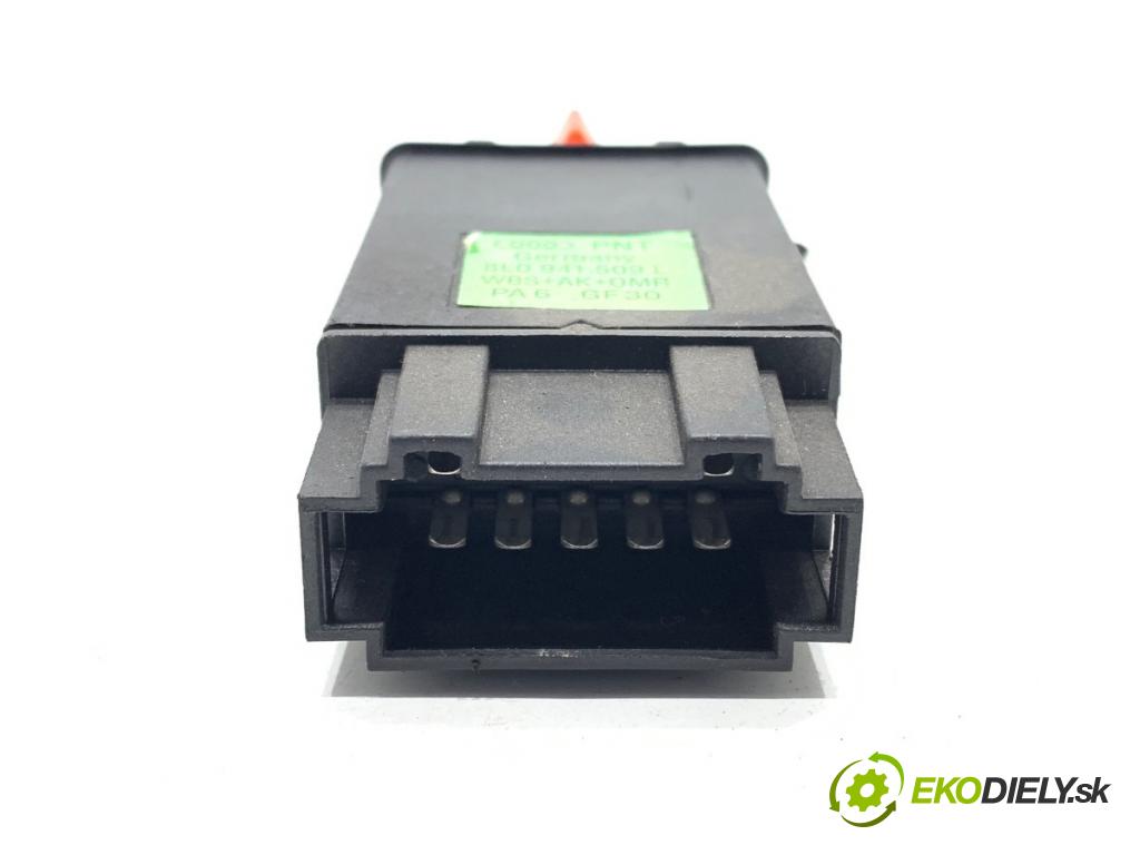 AUDI A3 8L liftback 2000 110 kW 1.8 T 1781 Spínač svetiel výstražných (núdzových) 8L0941509L (Prepínacie páčky pod volantom)