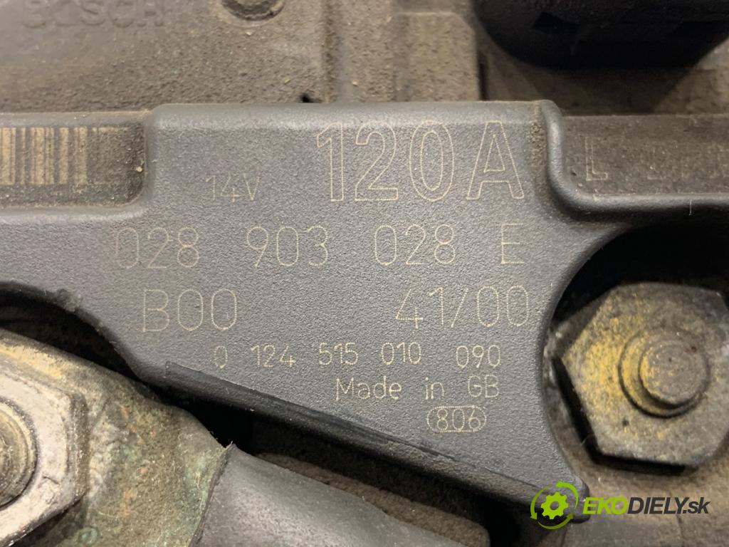 AUDI A3 8L liftback 2000 110 kW 1.8 T 1781 Alternátor 028903028E (Alternátor)