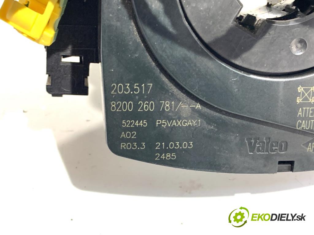 RENAULT ESPACE IV nadwozie wielkoprzestrzenne (MPV) 2003 85 kW 1.9 dCi (JK0U) 1870 Prepínač kombinovaný 8200012243 (Prepínacie páčky pod volantom)