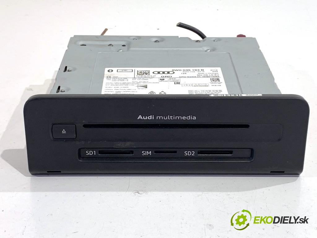 AUDI A4 B9 Kombi 2016 110 kW 2.0 TDI 1968 měnič CD 8W0035193B (CD měnič)