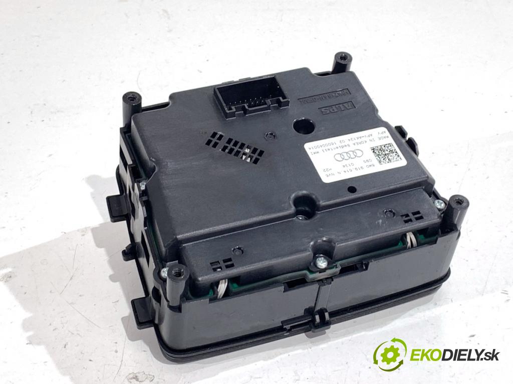 AUDI A4 B9 Kombi 2016 110 kW 2.0 TDI 1968 Panel ovládania radia 8W0919614N (Prepínacie páčky pod volantom)