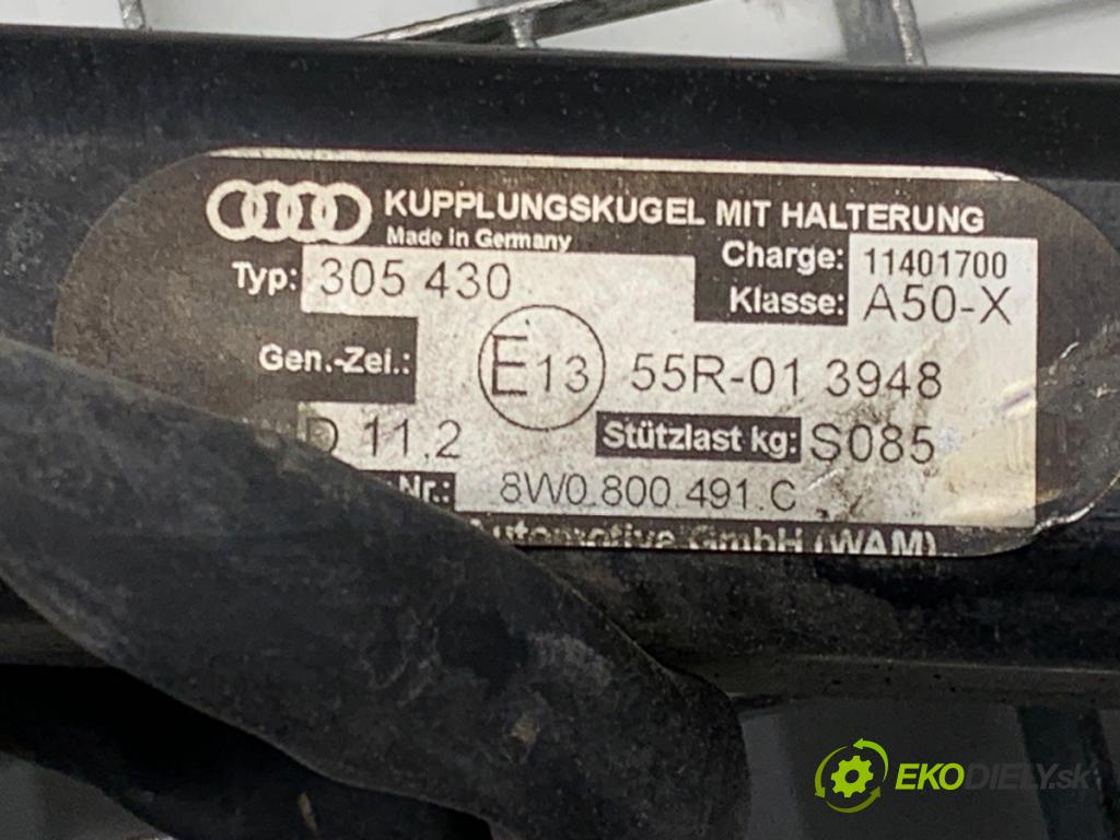 AUDI A4 B9 Kombi 2016 110 kW 2.0 TDI 1968 Hák tažné zařízení 8W0800491C (Tažné zařízení)