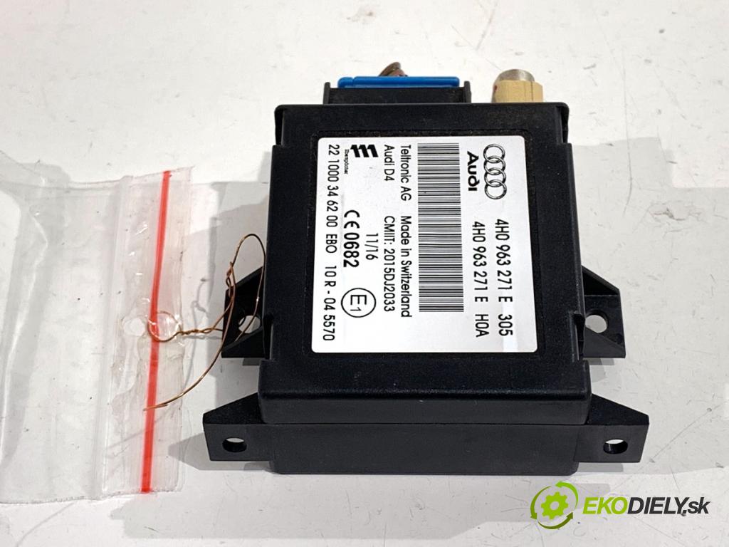 AUDI A4 B9 Kombi 2016 110 kW 2.0 TDI 1968 Modul Riadiaca jednotka Webasto 4H0963271E (Riadiaca jednotka ostatné)