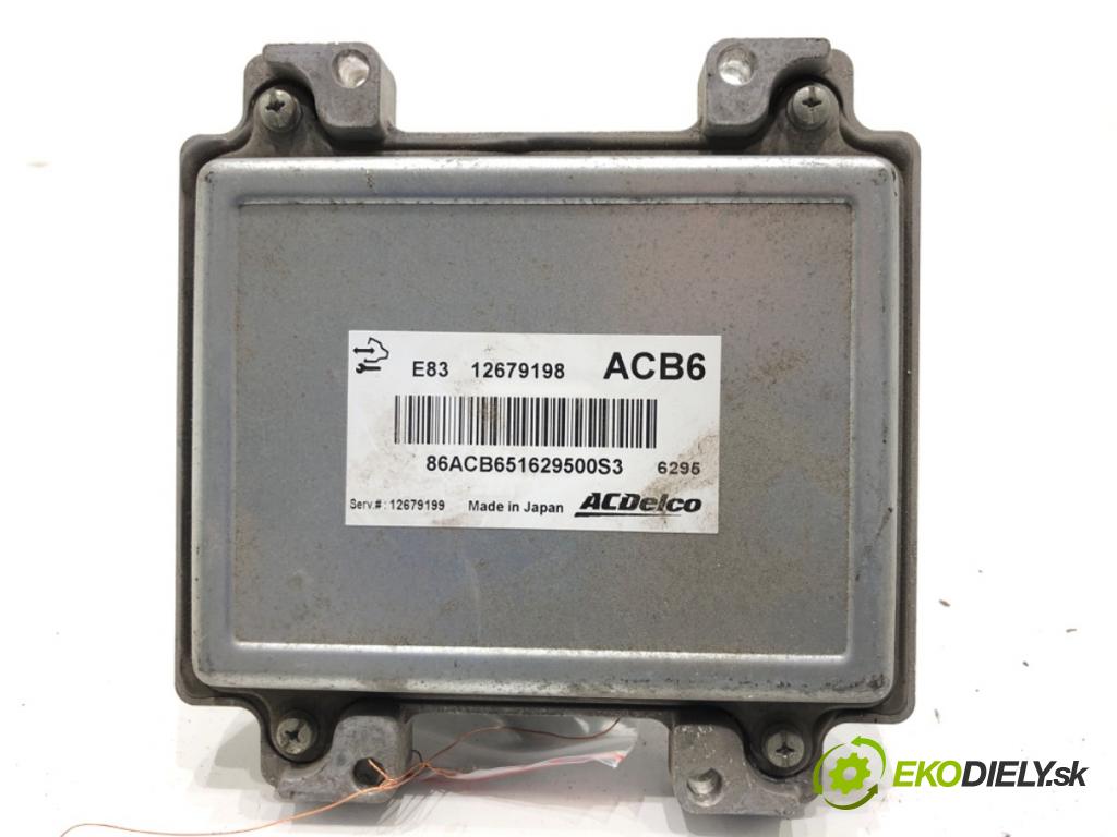 OPEL MERIVA B nadwozie wielkoprzestrzenne (MPV) 2017 88 kW 1.4 (75) 1364 riadiaca jednotka Motor 12679199 (Riadiaca jednotka)