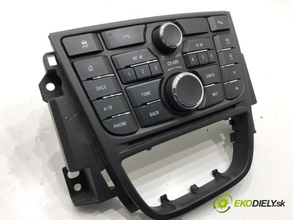 OPEL MERIVA B nadwozie wielkoprzestrzenne (MPV) 2017 88 kW 1.4 (75) 1364 Panel ovládania radia 13409864 (Prepínacie páčky pod volantom)