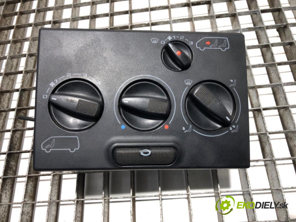 VW TRANSPORTER T4 Autobus 1996 57 kW 2.4 D 2370 Panel ovládania kúrenia 7D1819045 (Prepínacie páčky pod volantom)