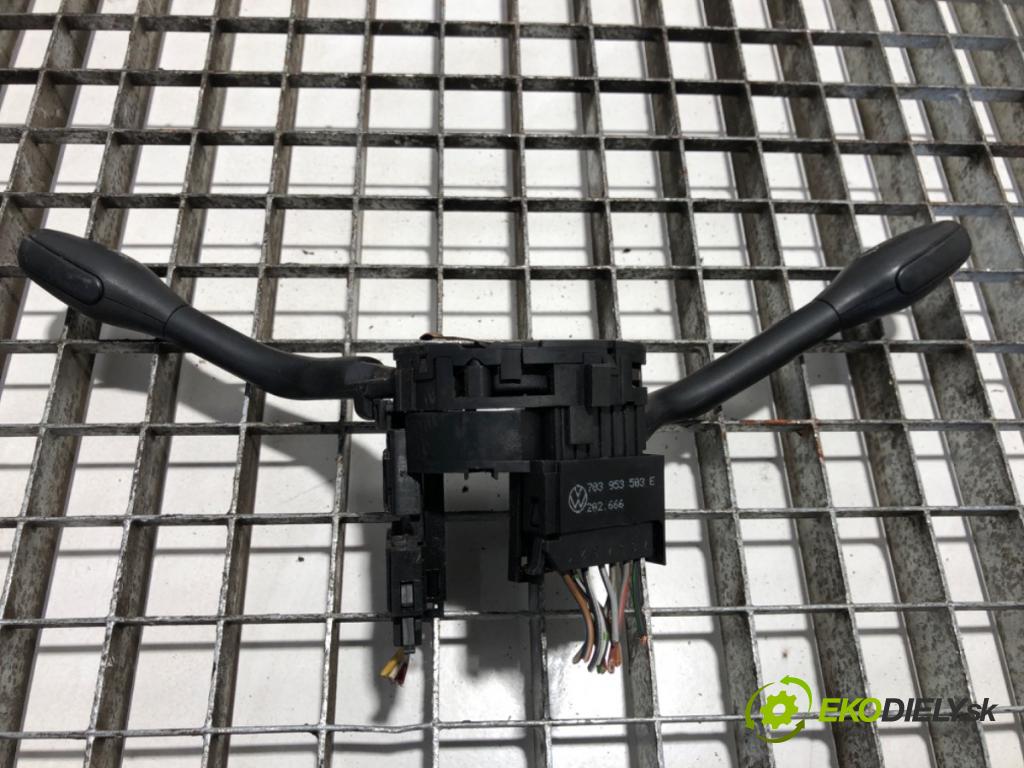 VW TRANSPORTER T4 Autobus 1996 57 kW 2.4 D 2370 Prepínač kombinovaný 703953503E (Prepínacie páčky pod volantom)