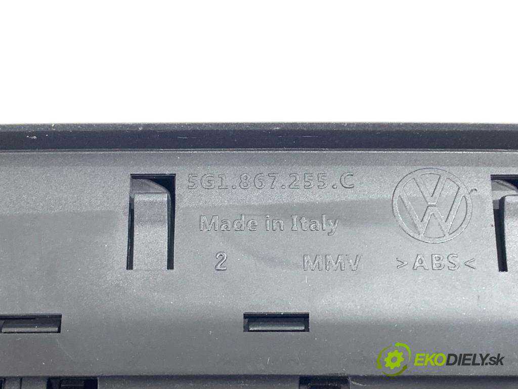 VW GOLF VII liftback 2016 81 kW 1.6 TDI 1598 Prepínač okien 5G0959857D (Prepínacie páčky pod volantom)