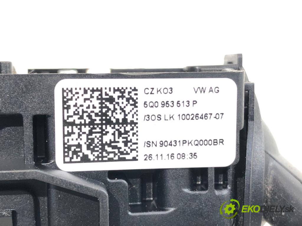 VW GOLF VII liftback 2016 81 kW 1.6 TDI 1598 Prepínač kombinovaný 5Q0953507FT (Prepínacie páčky pod volantom)