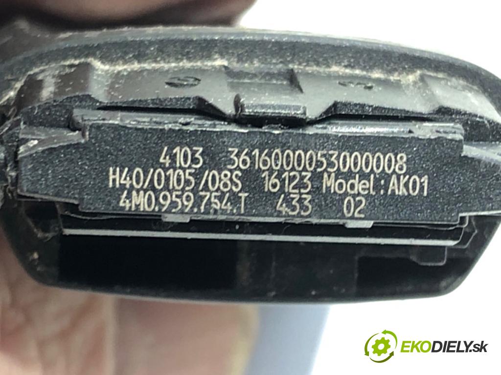 AUDI A4 B9 Kombi 2016 110 kW 2.0 TDI 1968 klíč 4M0959754T