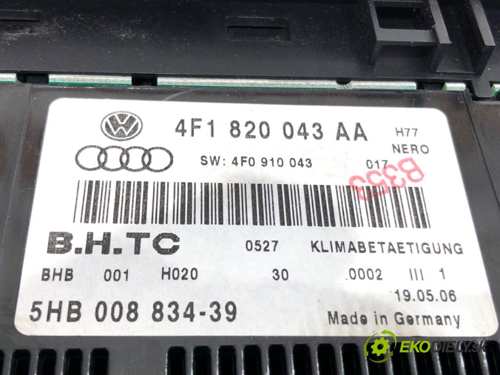 AUDI A6 C6 sedan 2006 103 kW 2.0 TDI 1968 Panel ovládania kúrenia 4F1820043AA (Prepínacie páčky pod volantom)