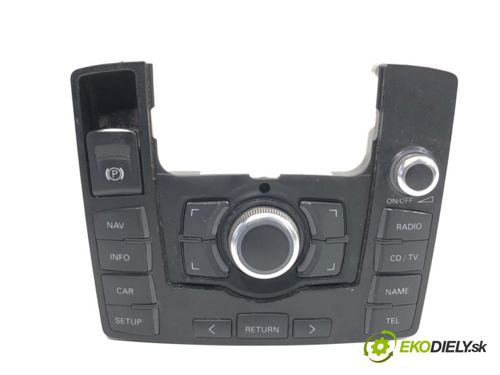 AUDI A6 C6 sedan 2006 103 kW 2.0 TDI 1968 Panel ovládania radia 4F1919611F (Prepínacie páčky pod volantom)