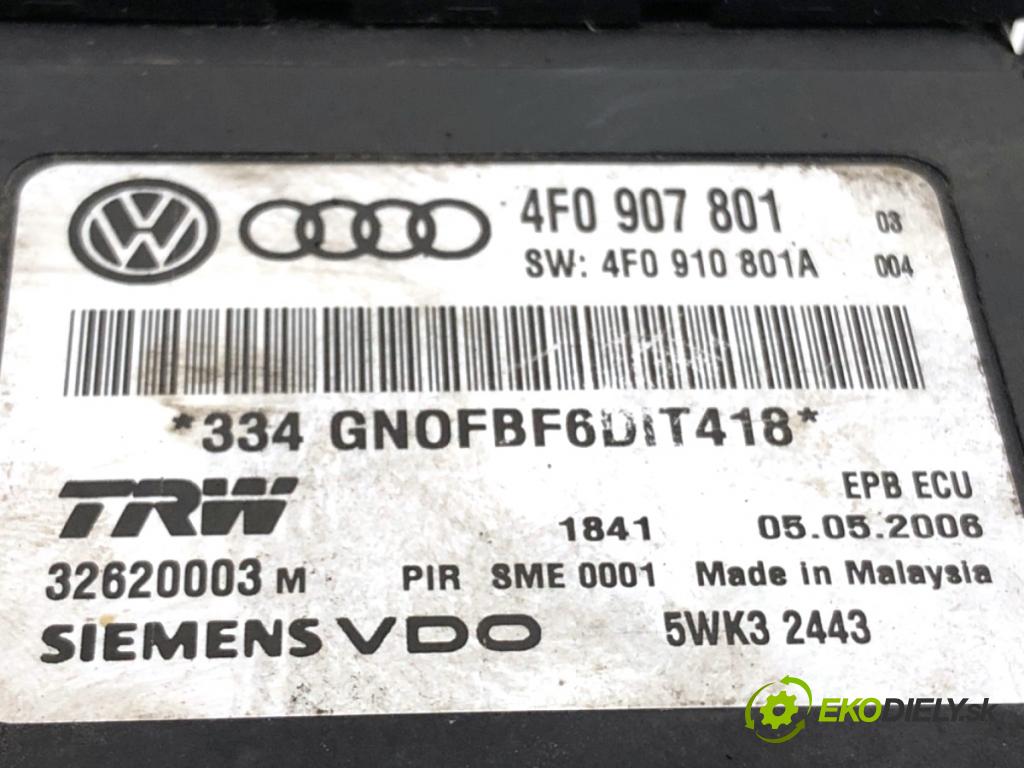 AUDI A6 C6 sedan 2006 103 kW 2.0 TDI 1968 modul brzdy ruční brzdy 4F0907801