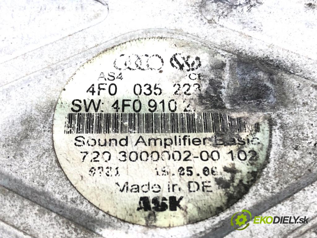 AUDI A6 C6 sedan 2006 103 kW 2.0 TDI 1968 Zosilňovač BOSE 4F0035223 (Zosilňovač)