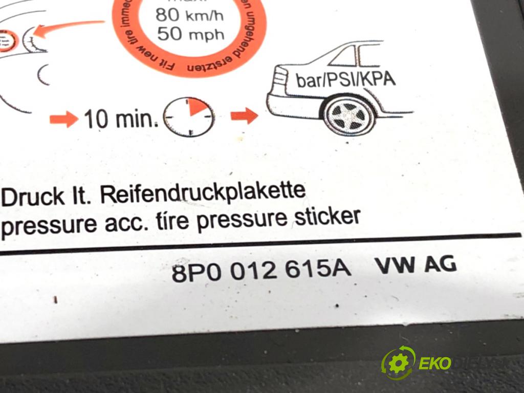 AUDI A5 F5 coupe 2017 140 kW 2.0 TDI 1968 Kompresor pumpa do KOLA: 8W0012169B (Kolesá a pneumatiky ostatné)