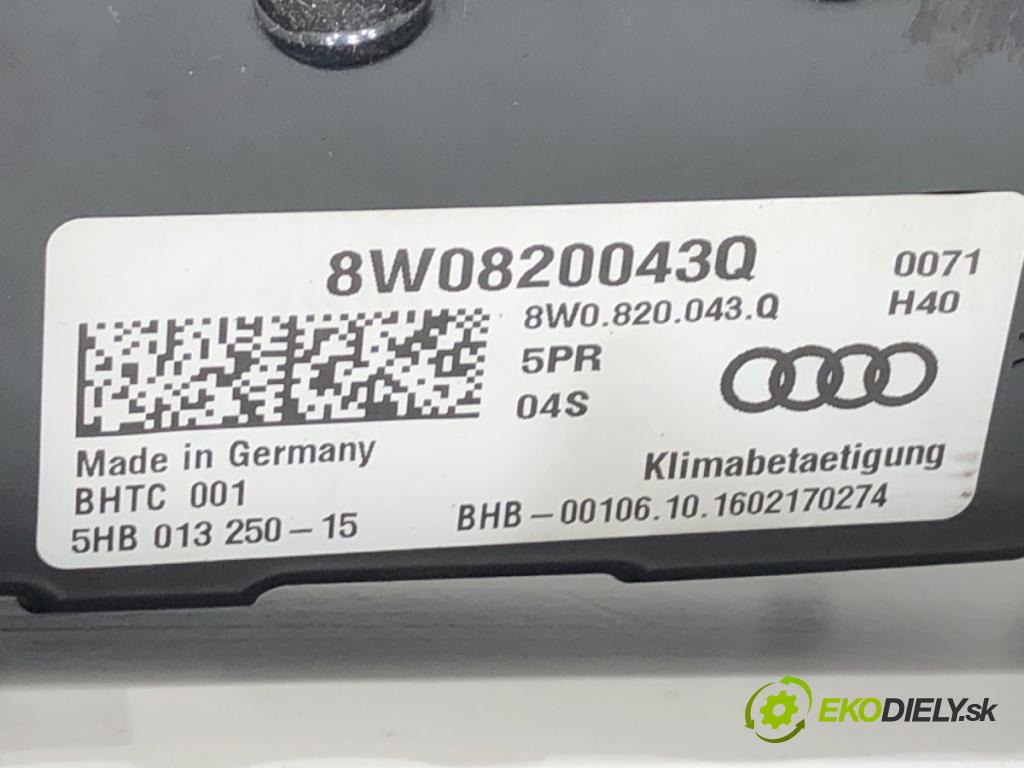 AUDI A5 F5 coupe 2017 140 kW 2.0 TDI 1968 Panel ovládania kúrenia 8W0820043Q (Prepínacie páčky pod volantom)