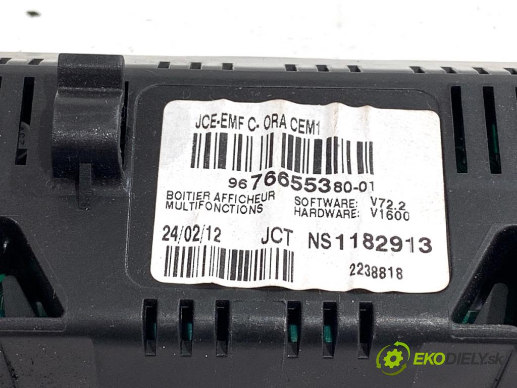 CITROEN C5 III Kombi 2012 120 kW 2.0 HDi 165 1997 Dislpej 9676655380 (Prístrojová doska)