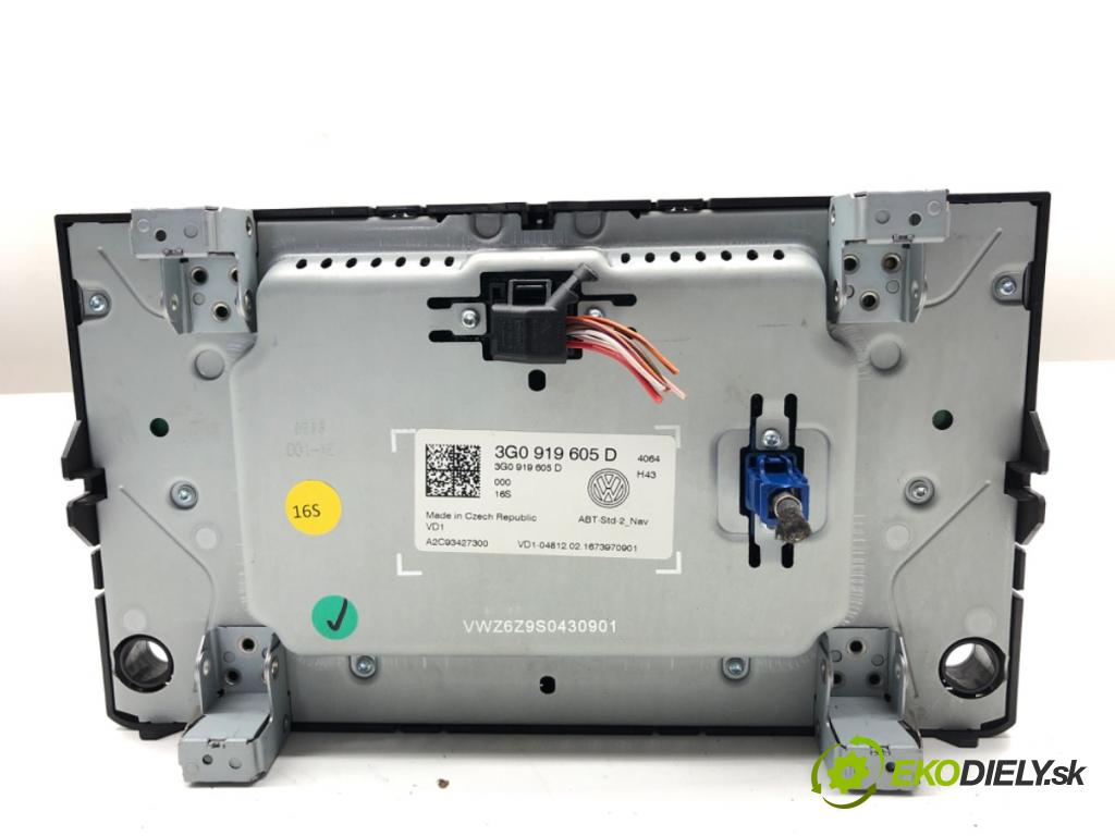 VW GOLF VII Kombi 2016 81 kW 1.6 TDI 1598 Dislpej 3G0919605D (Prístrojová doska)