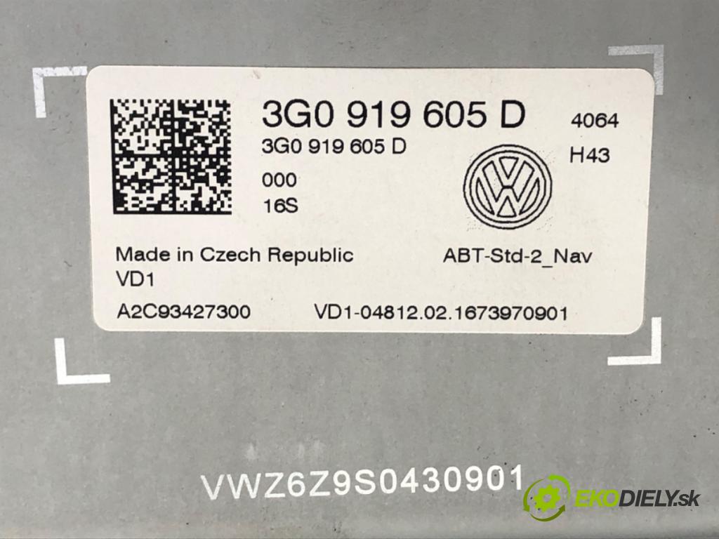 VW GOLF VII Kombi 2016 81 kW 1.6 TDI 1598 Dislpej 3G0919605D (Prístrojová doska)